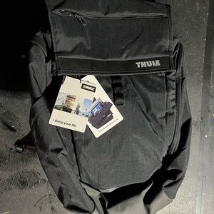 Thule Paramount 24L Daypack Roll Top Backpack Laptop Sleeve, Black